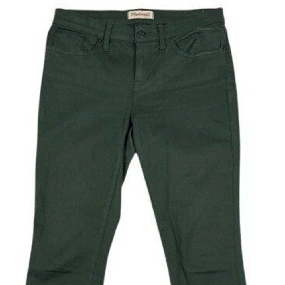 Madewell Skinny Skinny Jeans‎ 30 Forest Green Mid Rise Stretch Pants E0417 FA15